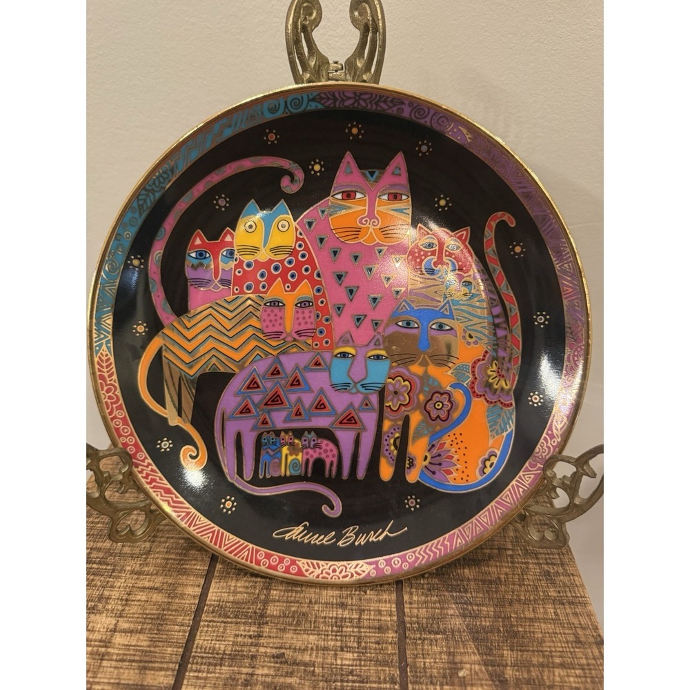 LAUREL BURCH Fabulous Felines CAT PLATE 8" Franklin Mint Limited Ed. 1994–EUC!